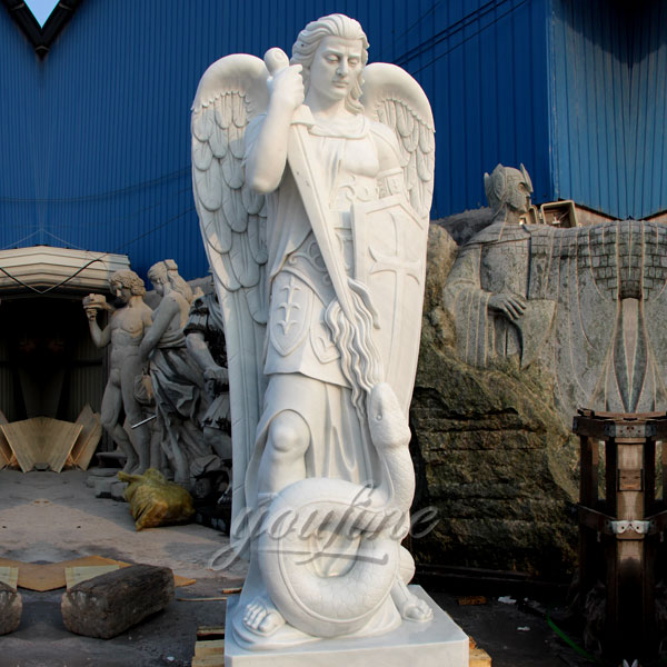 Saint michael archangel statue